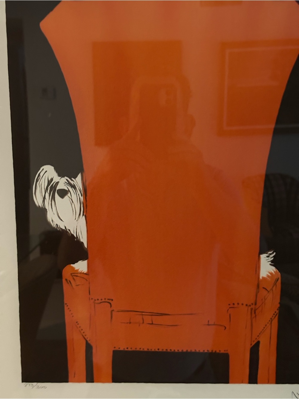 La Chaise Rouge, Rene Gruau. Lithograph